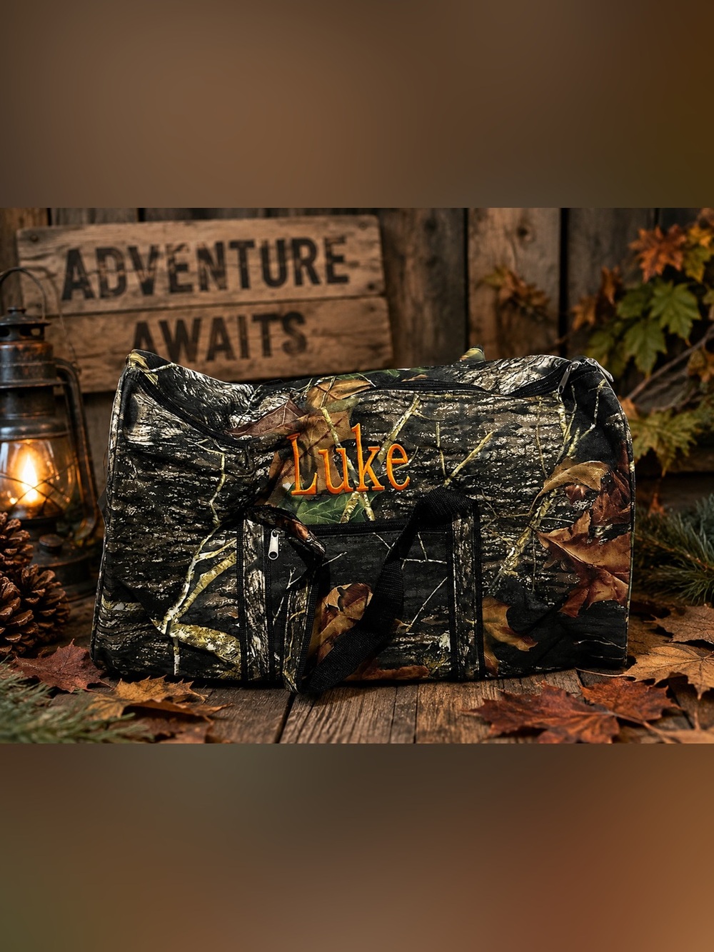 New Whitney Brothers WB Personalized Luke Camouflage Duffel Bag